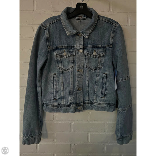 Jacket Denim By Free People In Blue Denim, Size: S