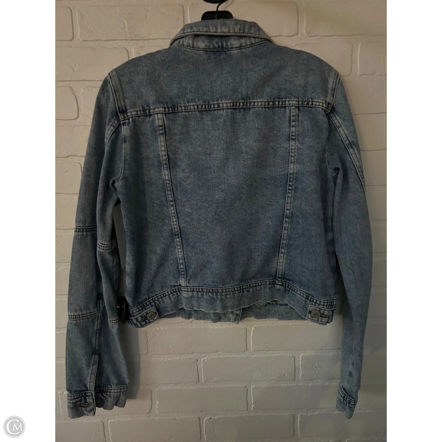Jacket Denim By Free People In Blue Denim, Size: S