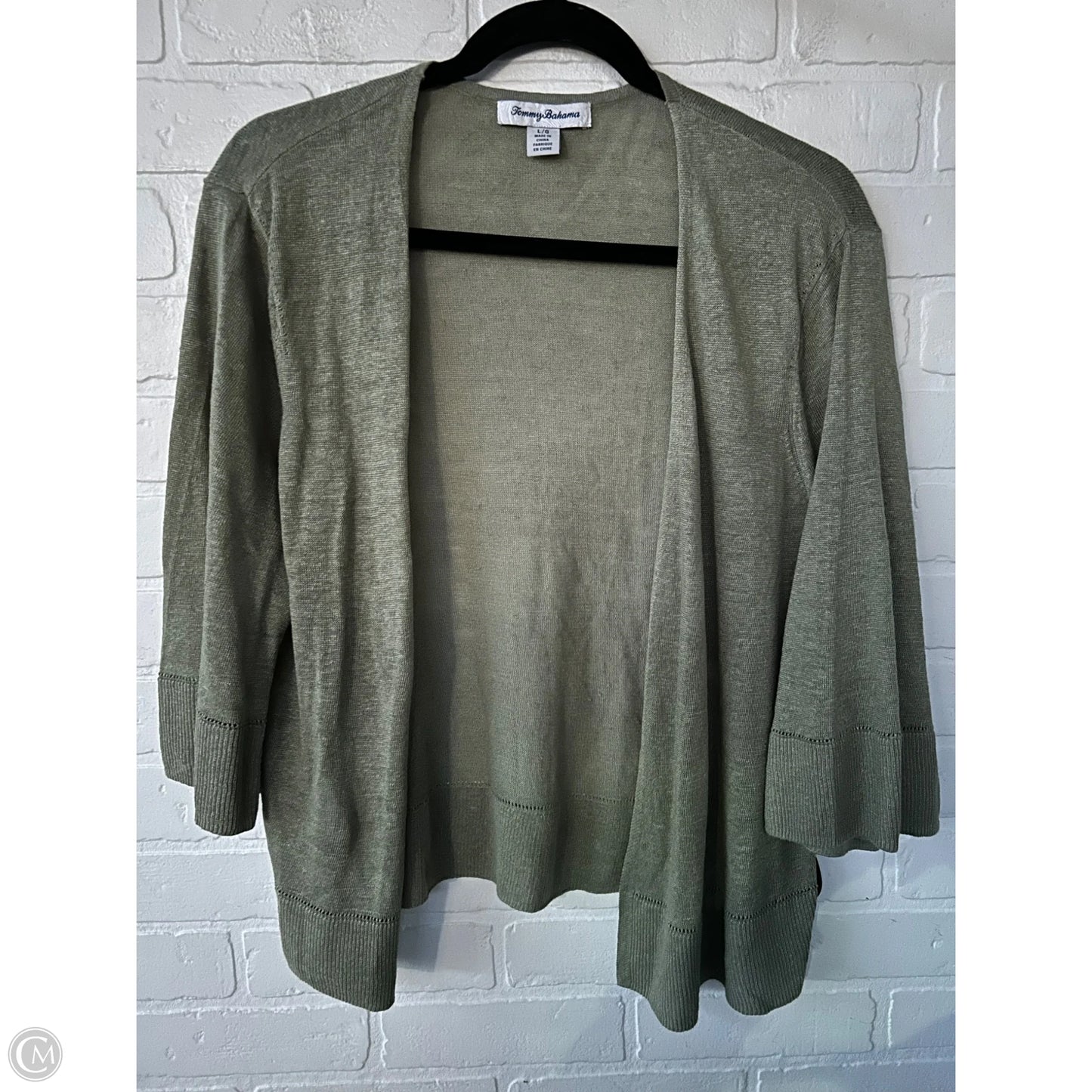 Sweater Cardigan By Tommy Bahama In Green, Size: L