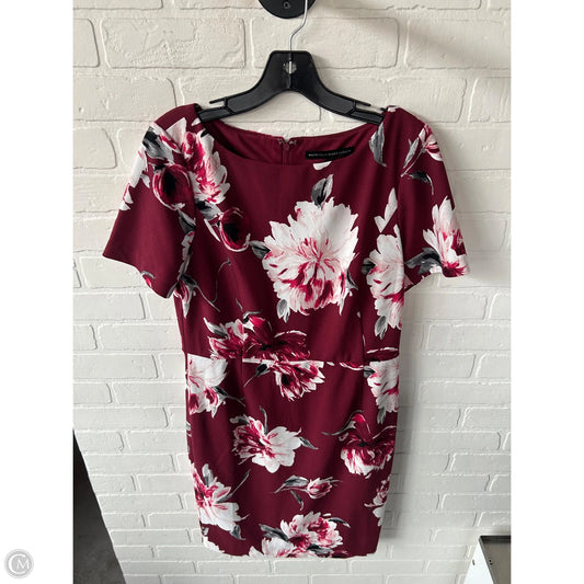 Dress Work By White House Black Market In Red & White, Size: L