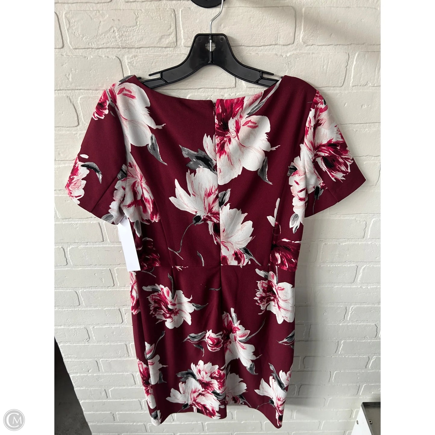 Dress Work By White House Black Market In Red & White, Size: L