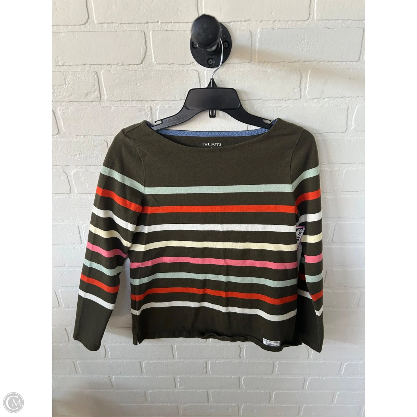 Top Long Sleeve By Talulah In Green & Orange, Size: S