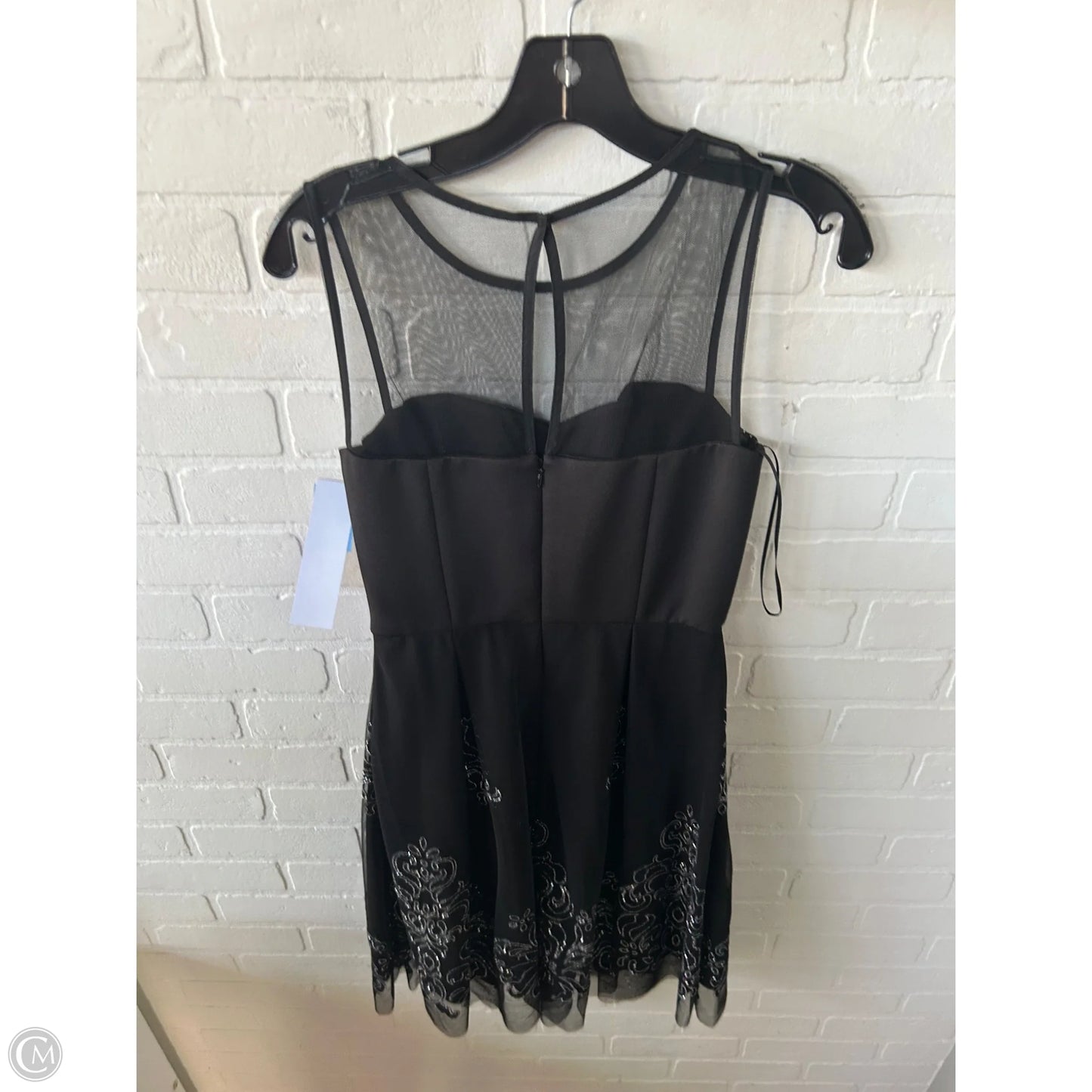 Dress Party Short By Studio 1 In Black & Silver, Size: S