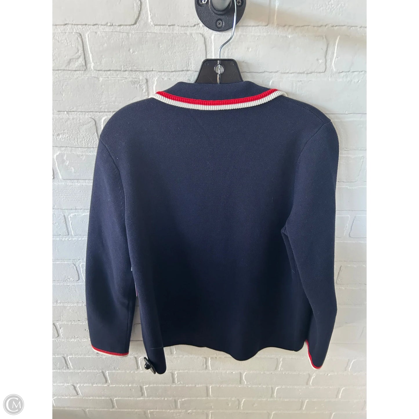 Blazer By Talbots In Blue & Red & White, Size: Mp