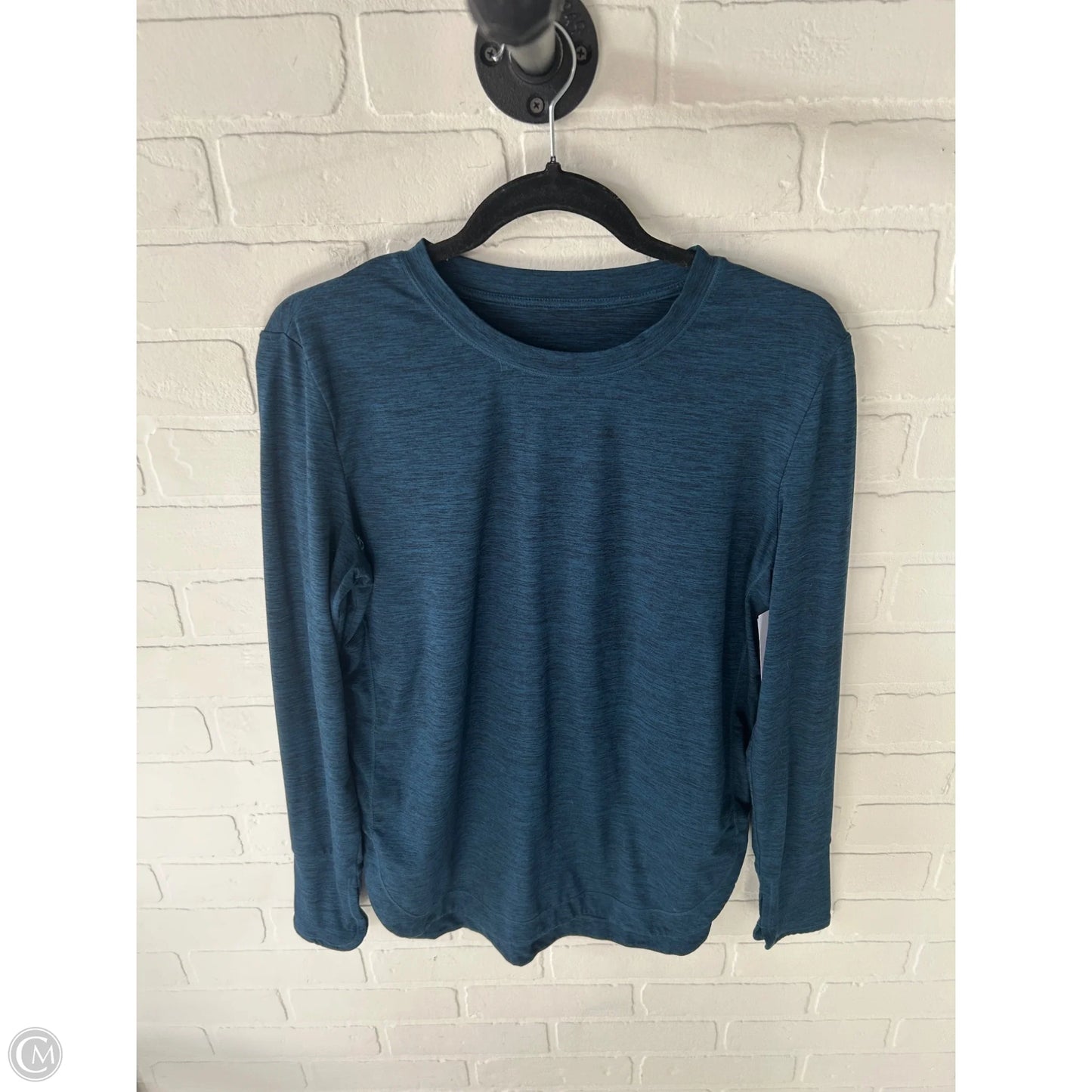 Athletic Top Long Sleeve Crewneck By Members Mark In Blue, Size: S