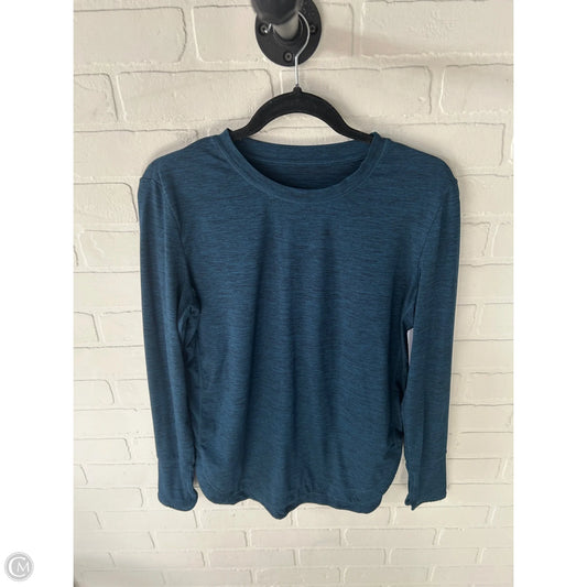 Athletic Top Long Sleeve Crewneck By Members Mark In Blue, Size: S