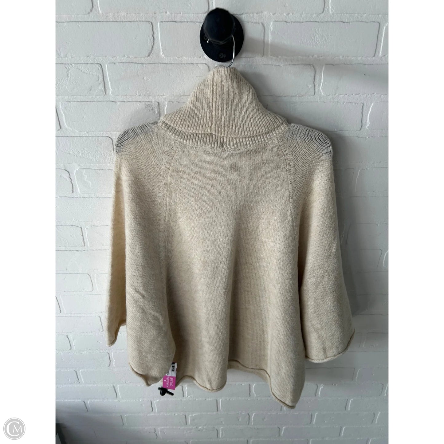 Poncho By Zara In Cream, Size: M