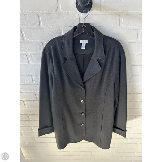 Jacket Other By Chicos In Grey, Size: Xl