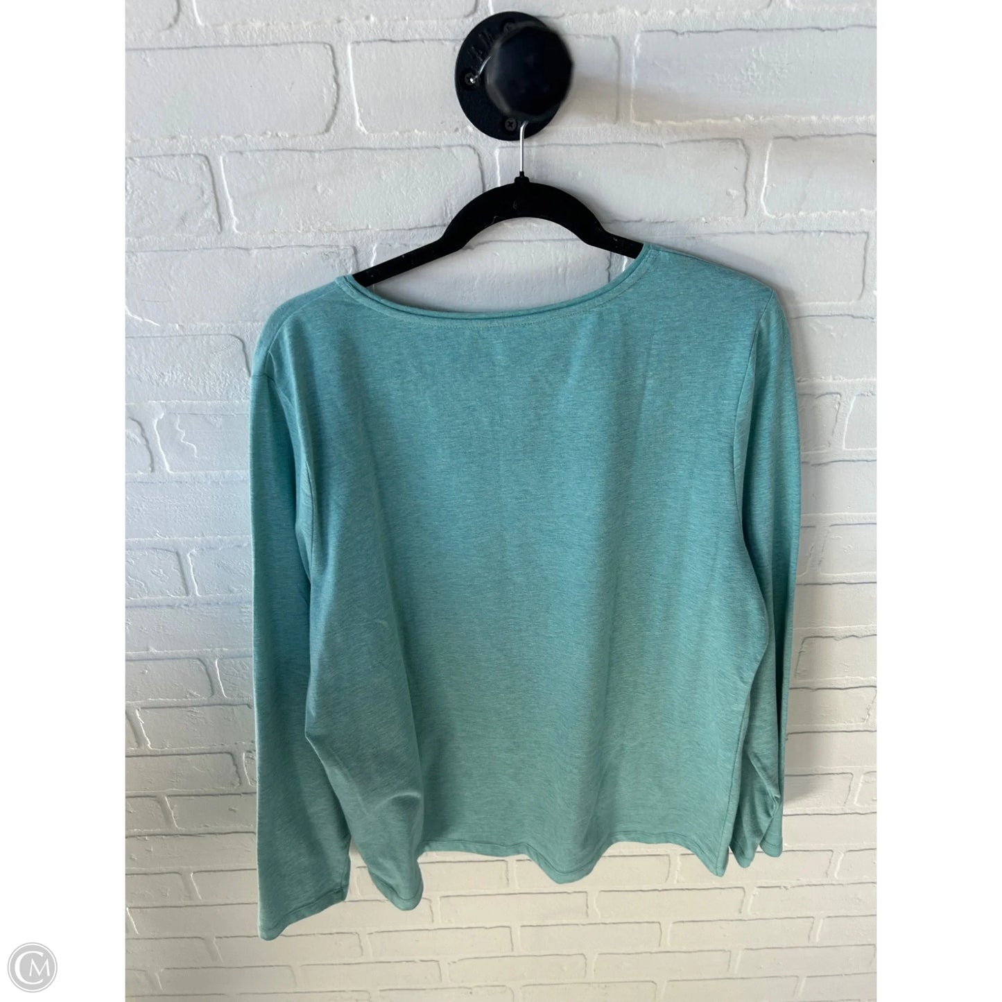 Top Long Sleeve By Talbots In Green, Size: Xl