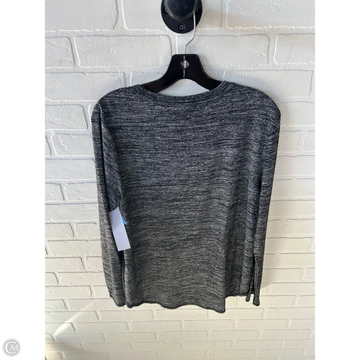 Top Long Sleeve By Tahari In Black, Size: L