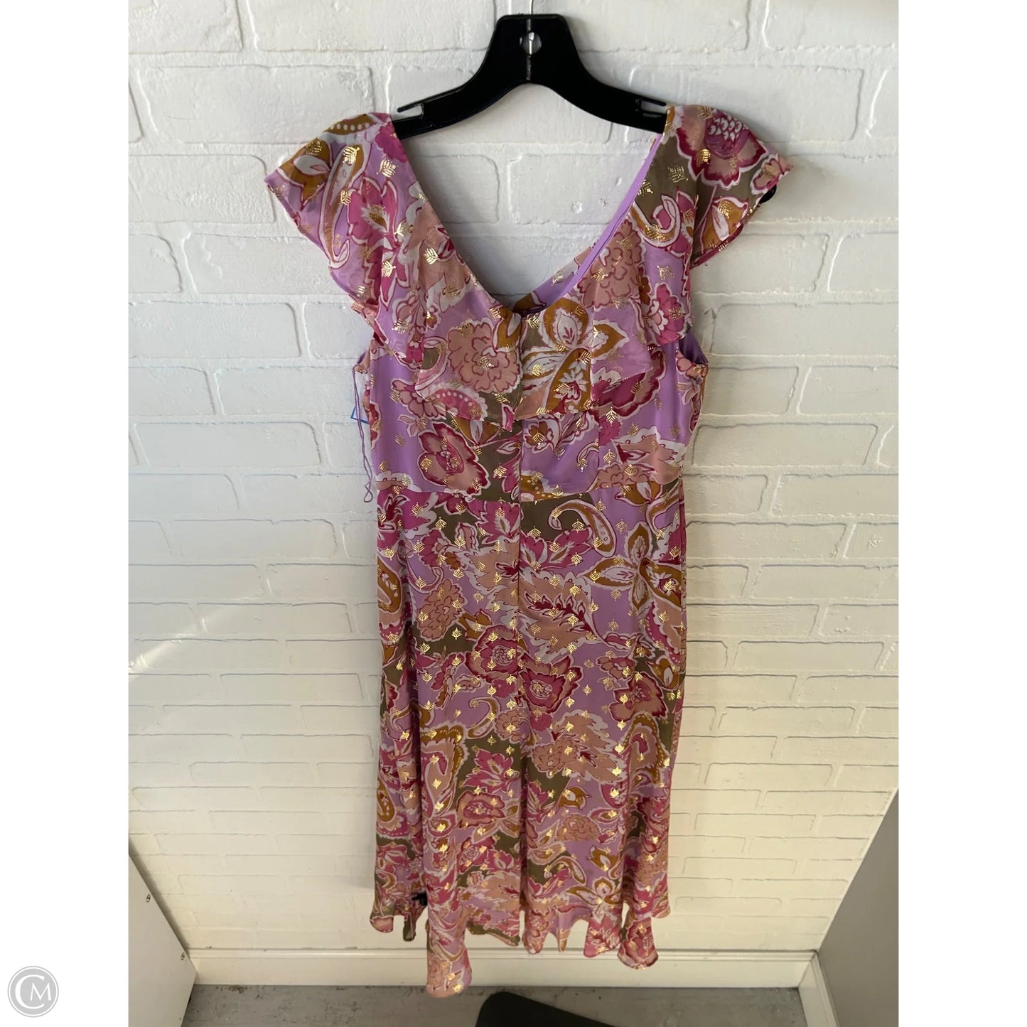 Dress Party Long By London Times In Pink & Purple, Size: S