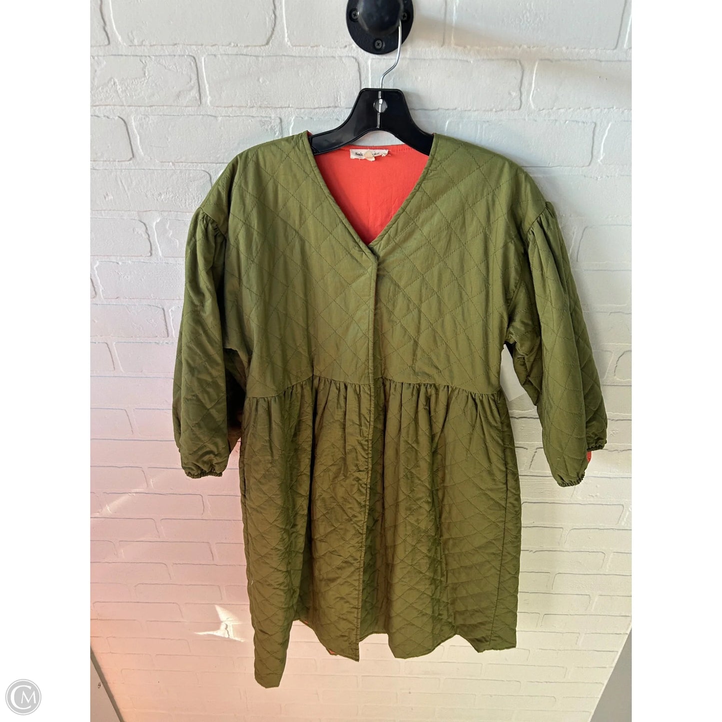 Dress Casual Midi By Saint Germain In Green, Size: Xs
