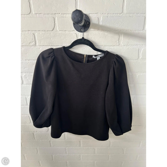 Blouse 3/4 Sleeve By Green Envelope In Black, Size: S