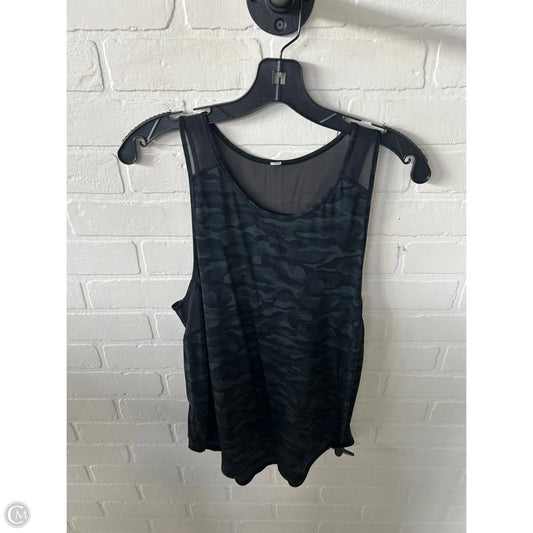 Athletic Tank Top By Lululemon In Camouflage Print, Size: S