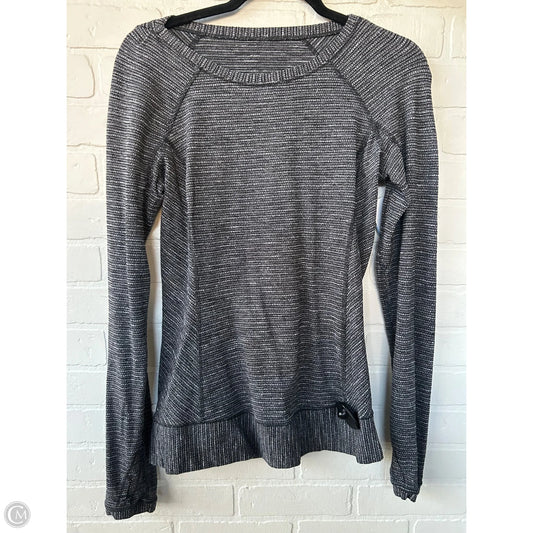 Athletic Top Long Sleeve Crewneck By Lululemon In Grey, Size: S
