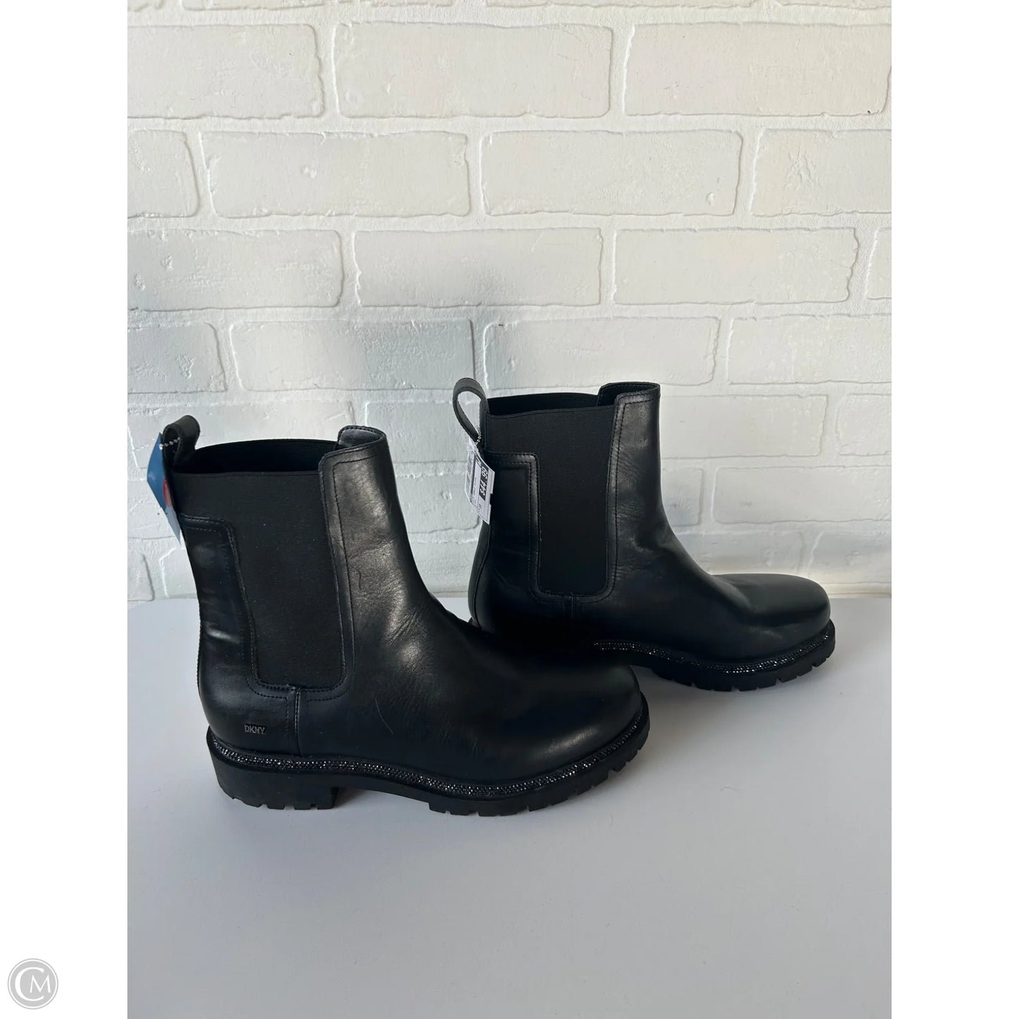 Boots Ankle Flats By Dkny In Black, Size: 10