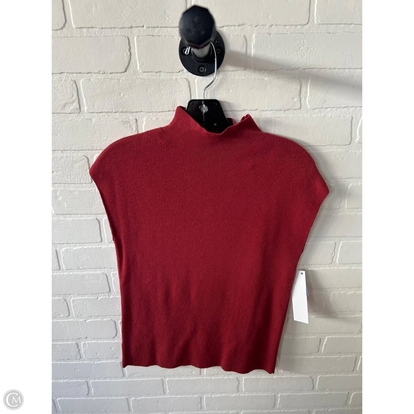 Vest Sweater By Ann Taylor In Orange, Size: M