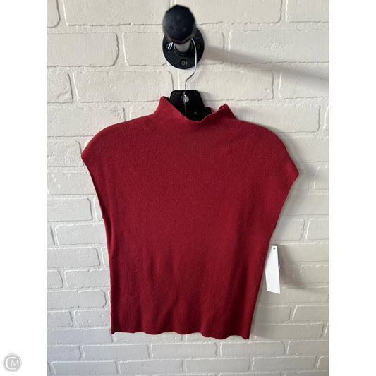 Vest Sweater By Ann Taylor In Orange, Size: M