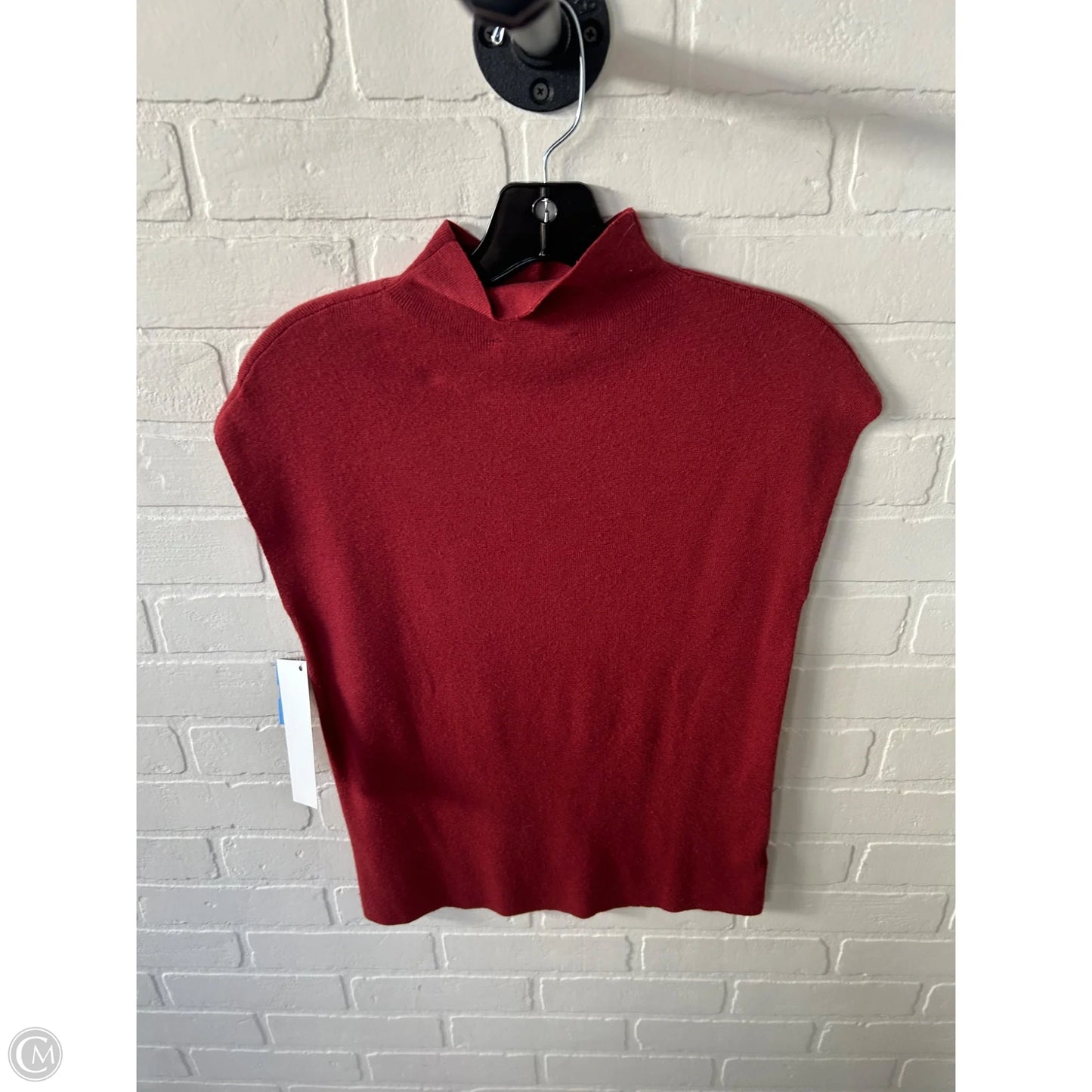 Vest Sweater By Ann Taylor In Orange, Size: M