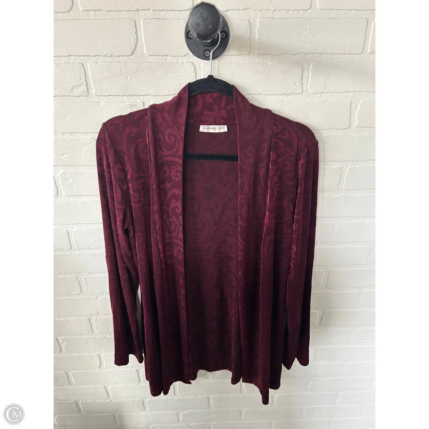 Cardigan By Coldwater Creek In Maroon, Size: S