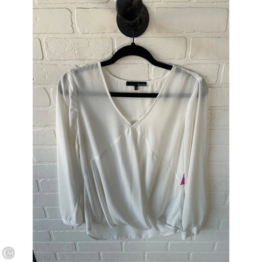 Blouse Long Sleeve By Ro & De In White, Size: S
