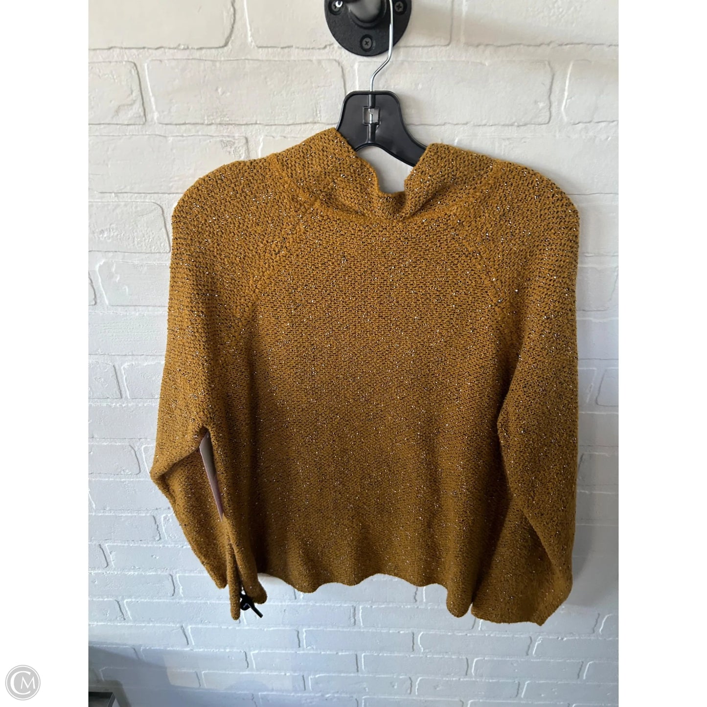 Sweater By Eileen Fisher In Gold & White, Size: M
