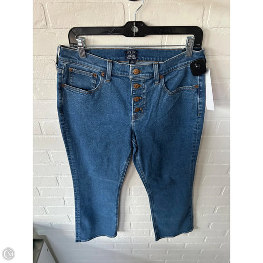 Jeans Cropped By J. Crew In Blue Denim, Size: 8