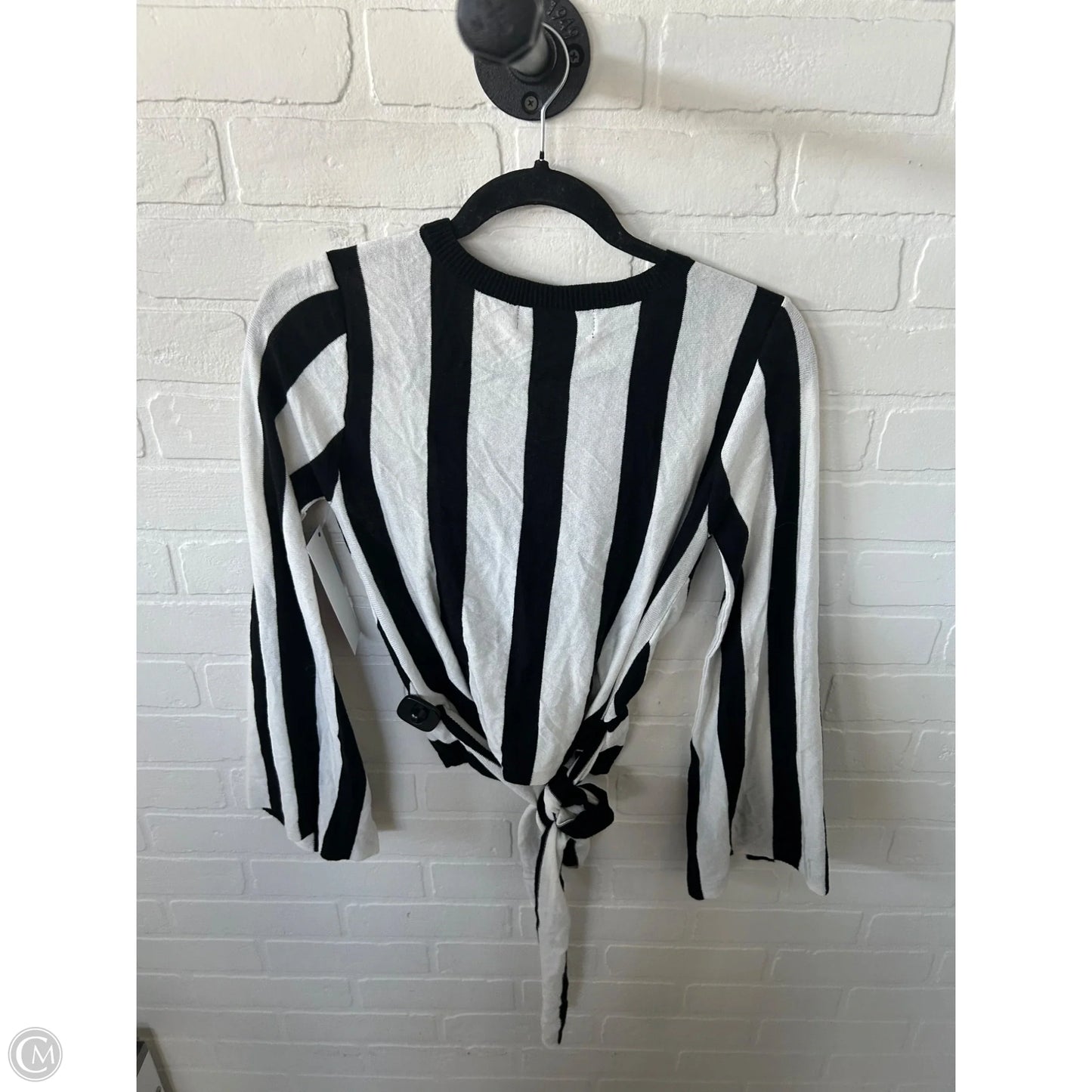 Sweater By Do + Be In Black & White, Size: S