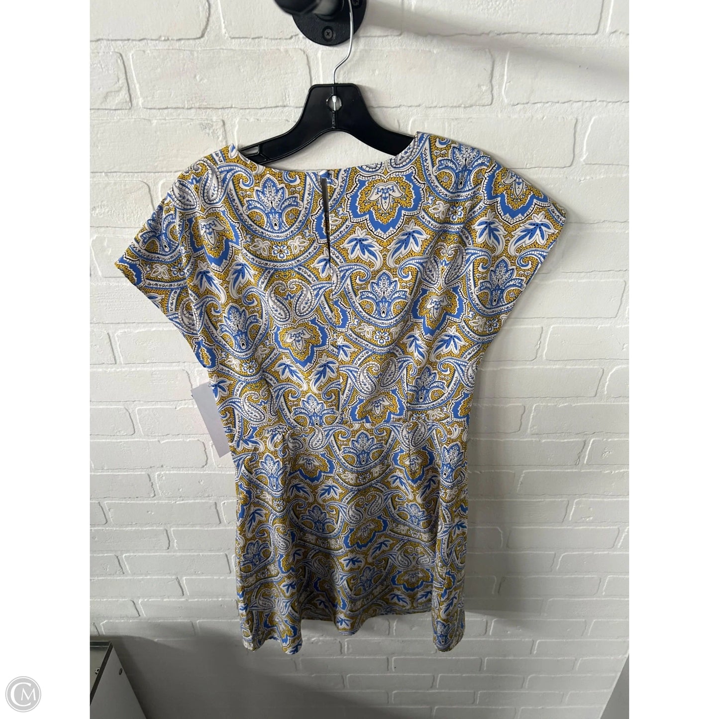 Dress Work By Mng In Blue & Yellow, Size: S
