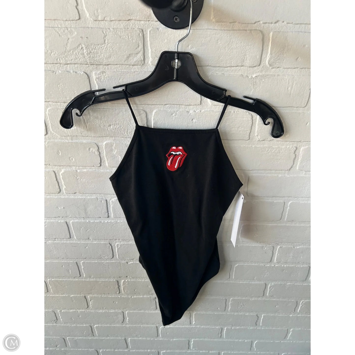 Bodysuit By American Eagle In Black & Red, Size: S