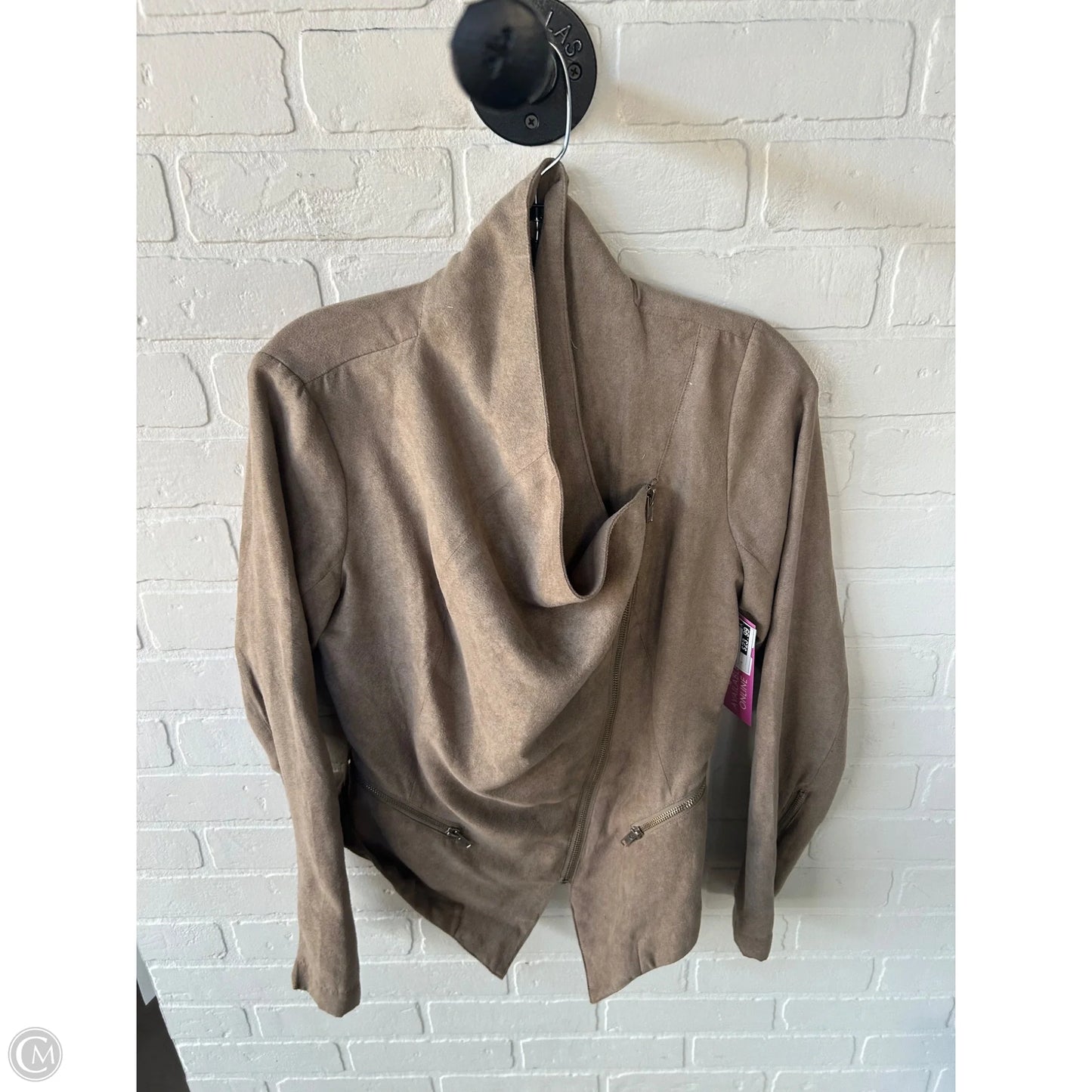 Jacket Moto By Rampage In Brown, Size: S