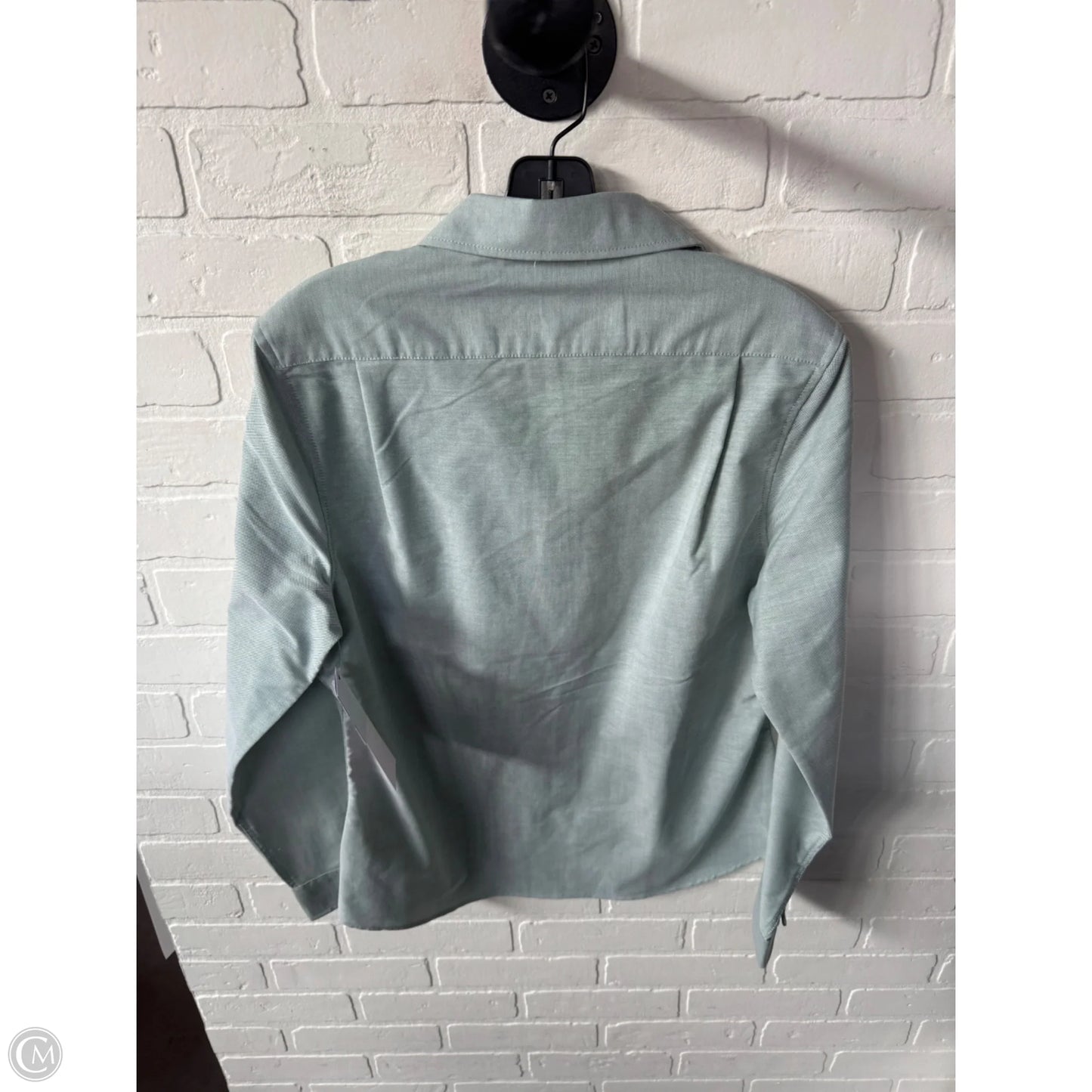 Blouse Long Sleeve By Port Authority In Green, Size: M