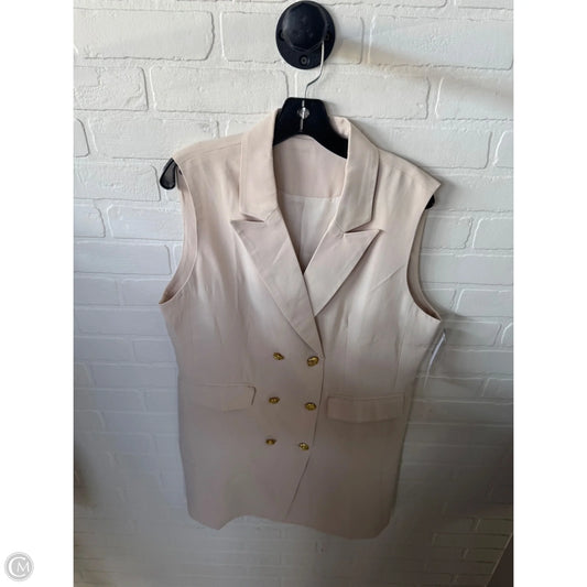 Vest Other By Clothes Mentor In Cream & Tan, Size: Xl