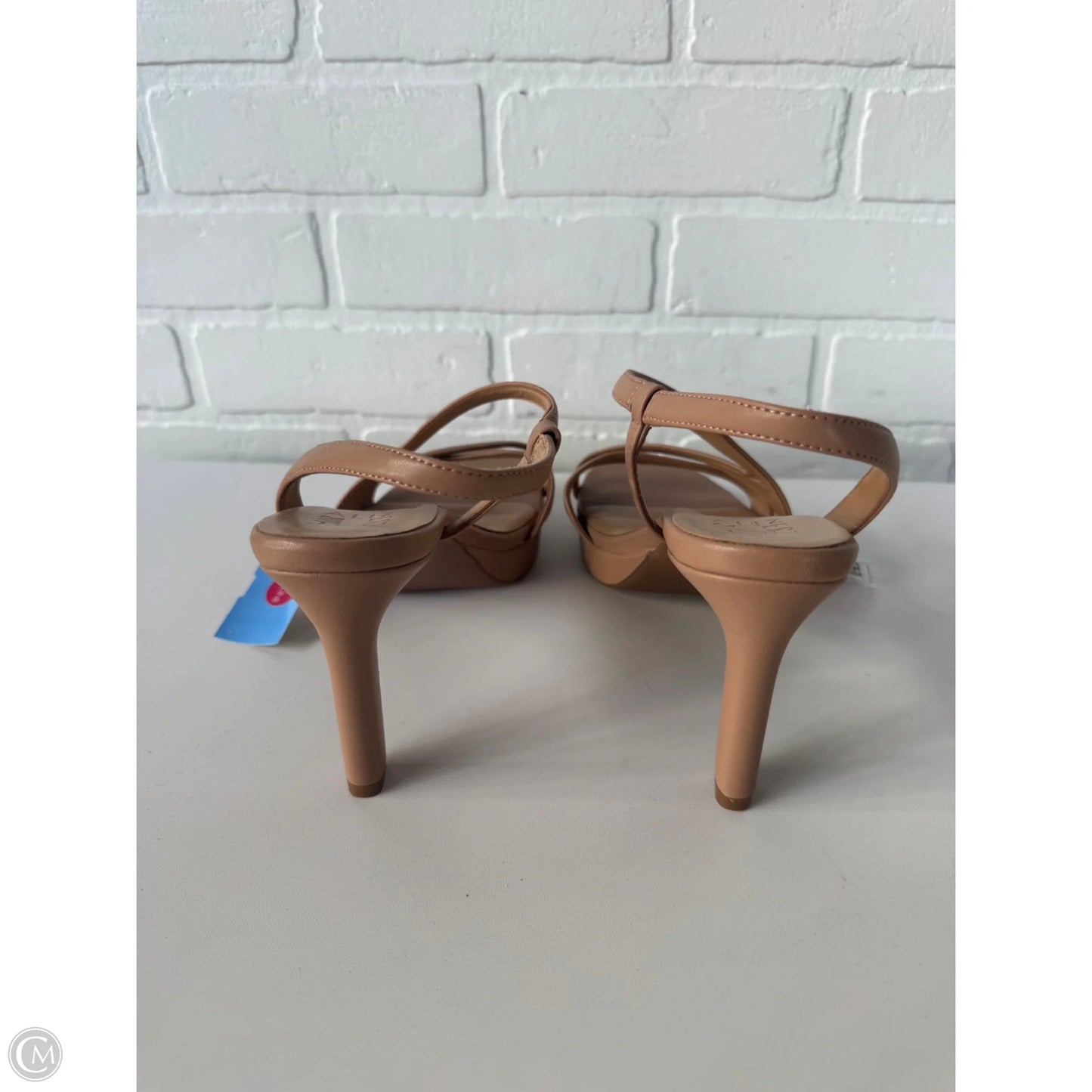 Sandals Heels Stiletto By Naturalizer In Tan, Size: 8