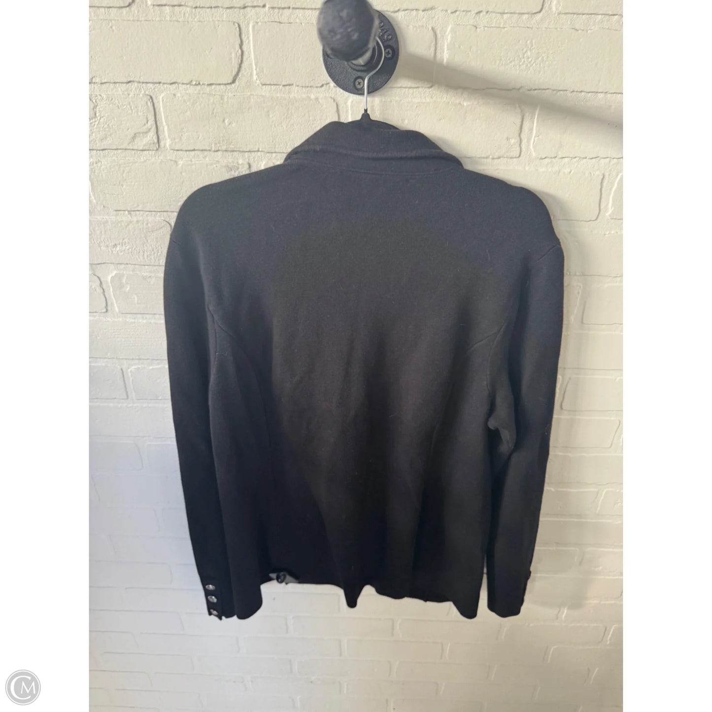 Sweater Cardigan By Chicos In Black, Size: L