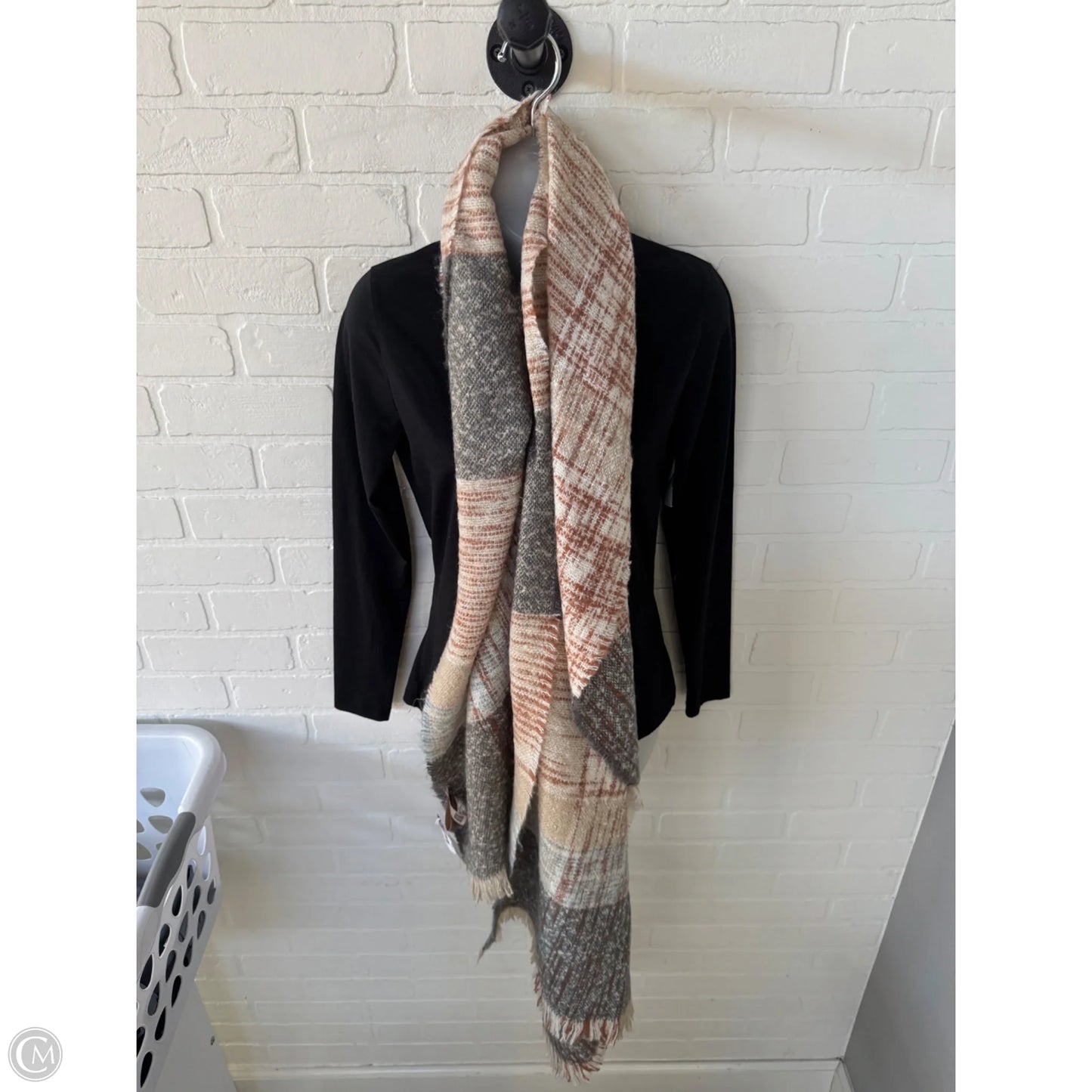 Scarf Winter By Cmc In Blue & Brown
