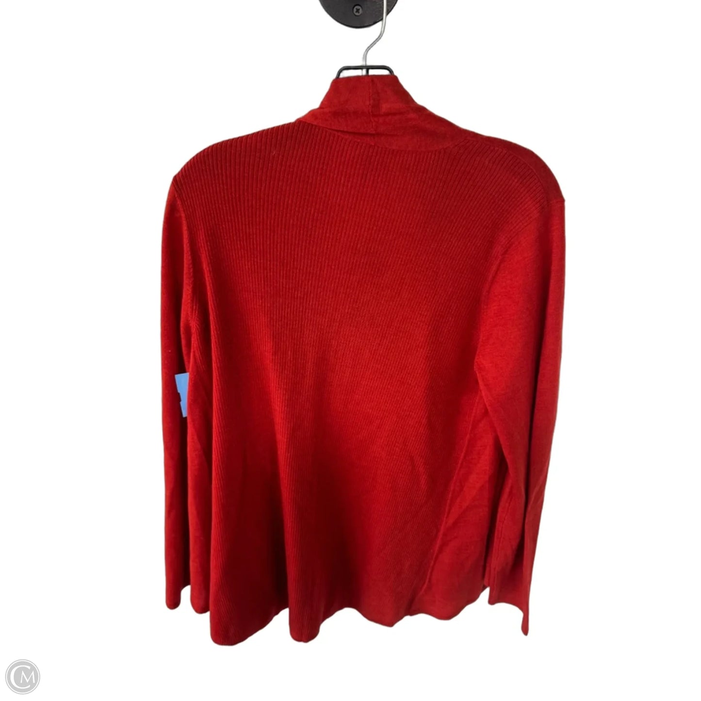 Sweater Cardigan By Eileen Fisher In Orange, Size: M