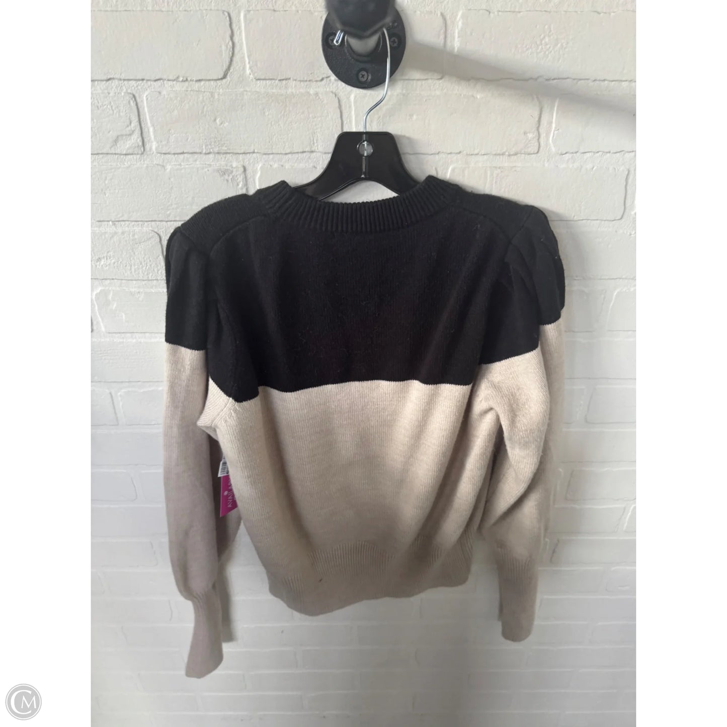 Sweater By French Connection In Black & Tan, Size: L