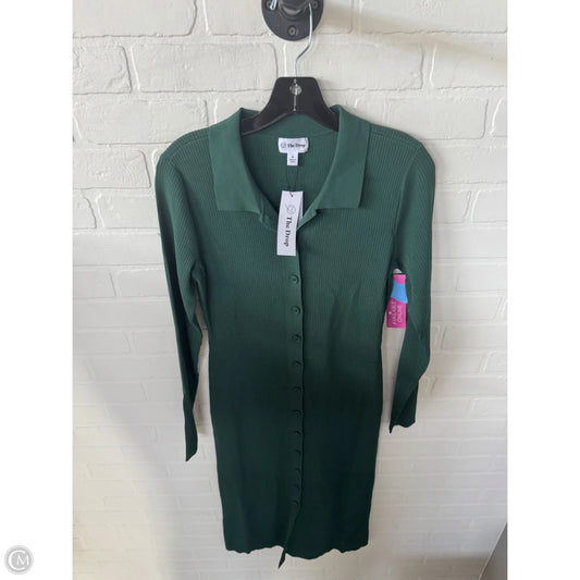 Dress Casual Midi By The Drop In Green, Size: M