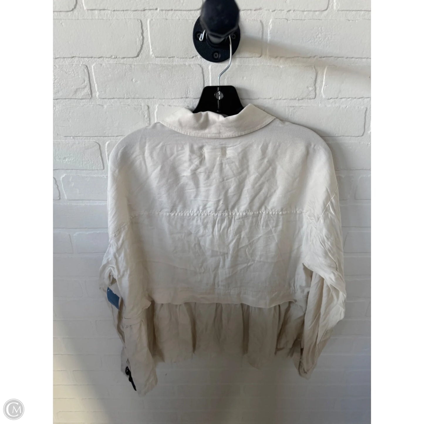 Jacket Denim By Maeve In Cream, Size: M