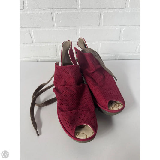 Boots Ankle Heels By Fly London In Red, Size: 7.5