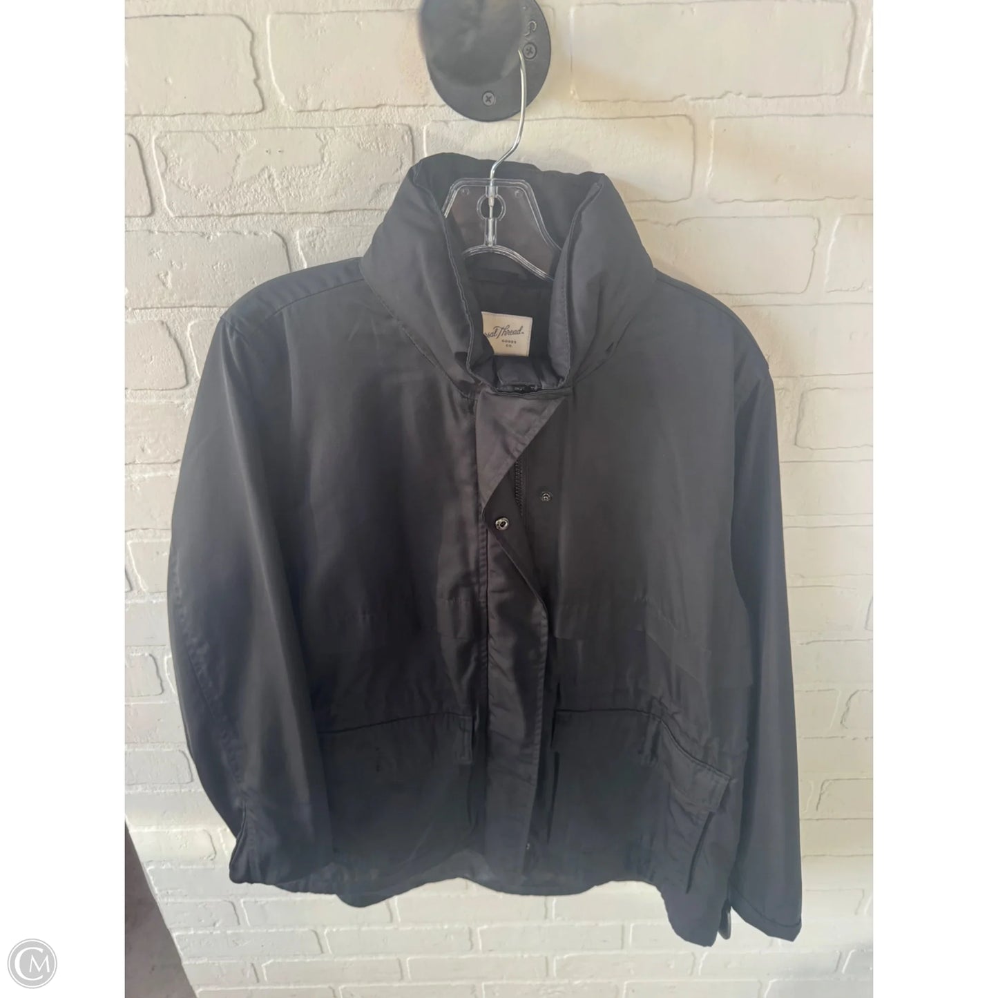 Jacket Windbreaker By Universal Thread In Black, Size: L