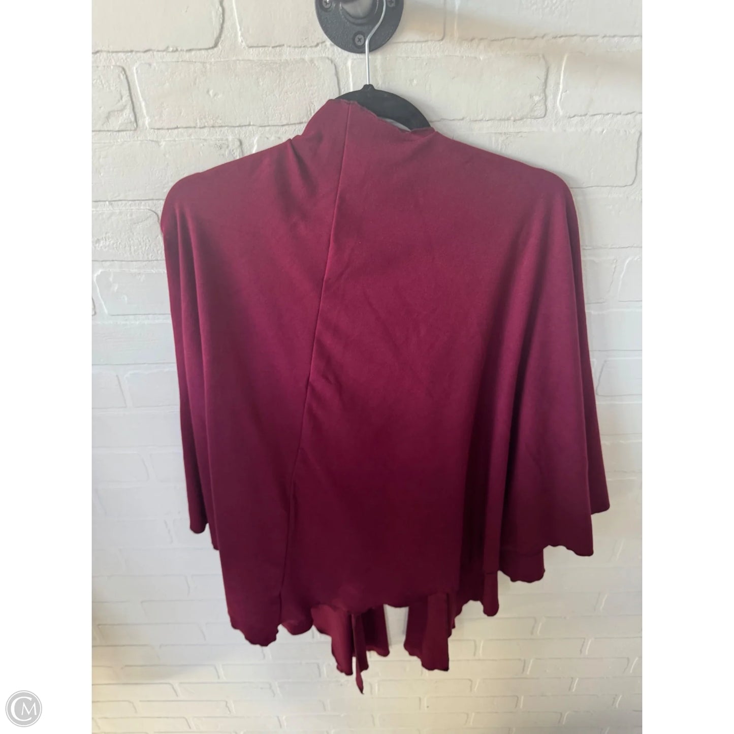 Shawl By Clothes Mentor In Maroon, Size: Osfm