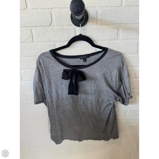 Top Short Sleeve By J. Crew In Black & Grey, Size: Xl