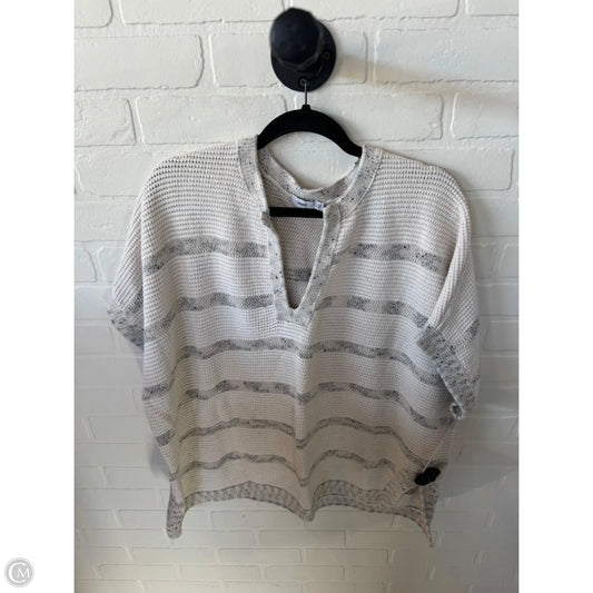 Vest Sweater By Vince In Cream & Grey, Size: M