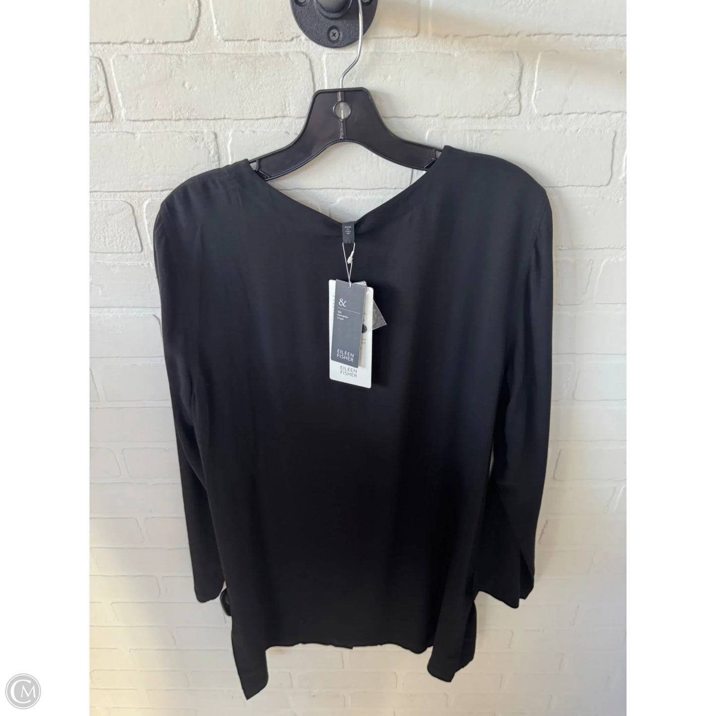 Tunic Long Sleeve By Eileen Fisher In Black, Size: M