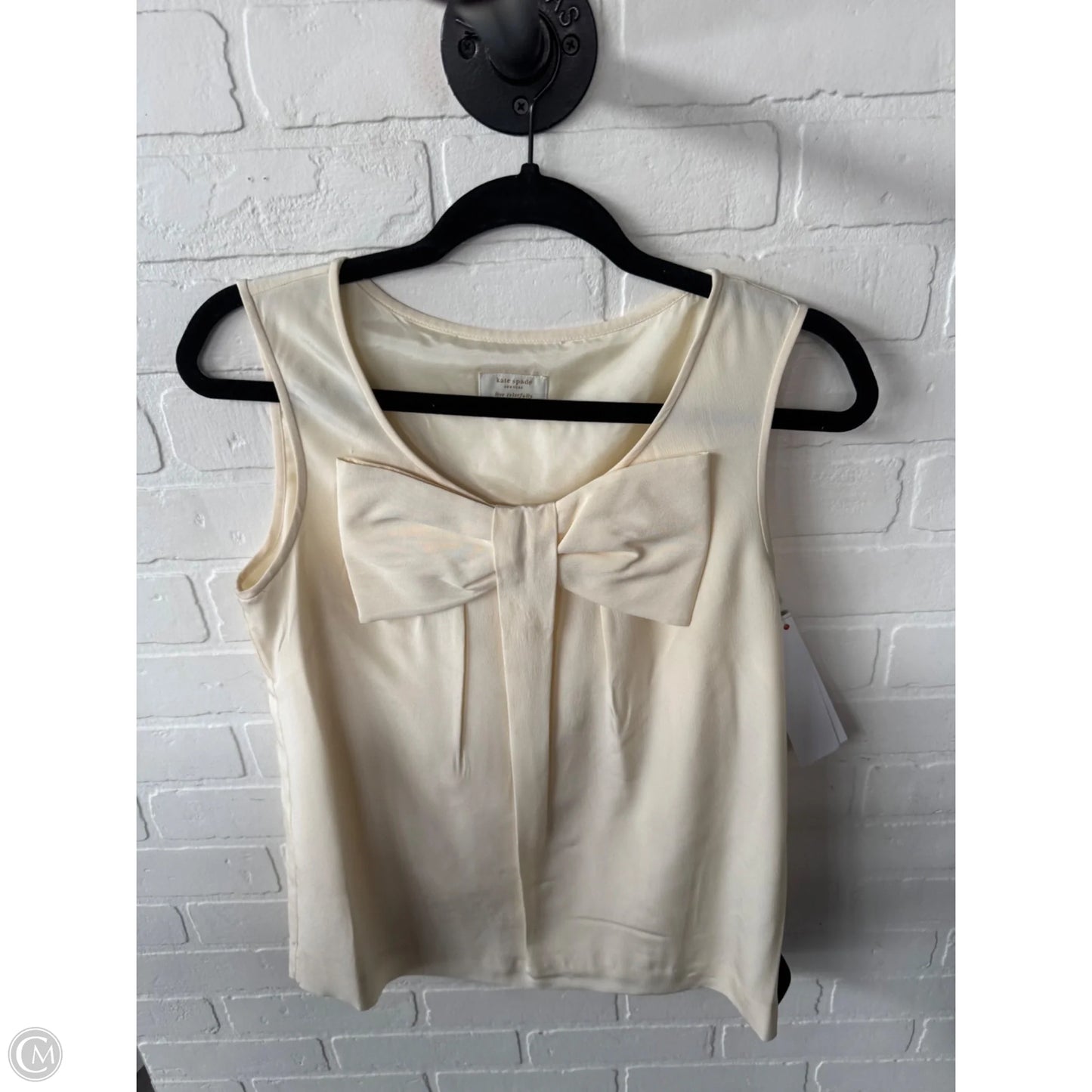 Blouse Designer By Kate Spade In Cream, Size: S