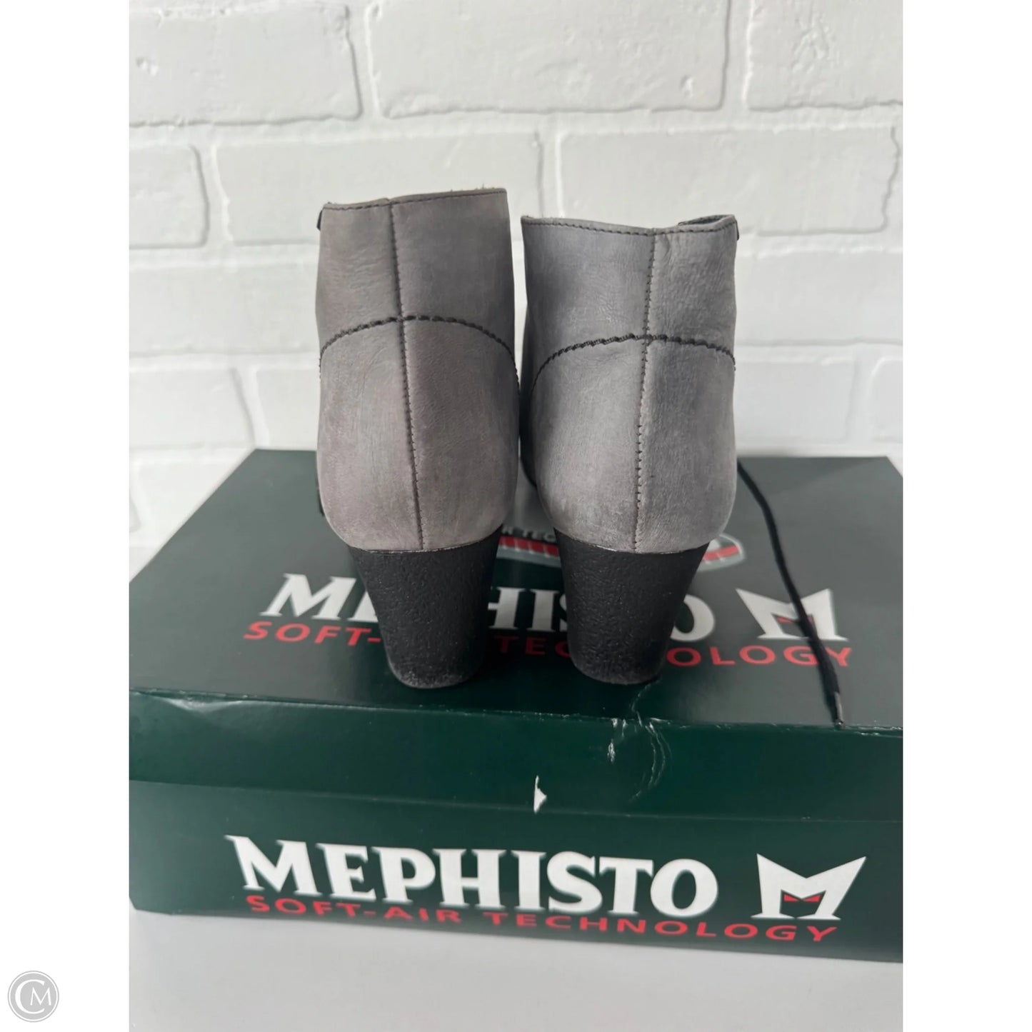 Boots Ankle Heels By Mephisto In Grey, Size: 8