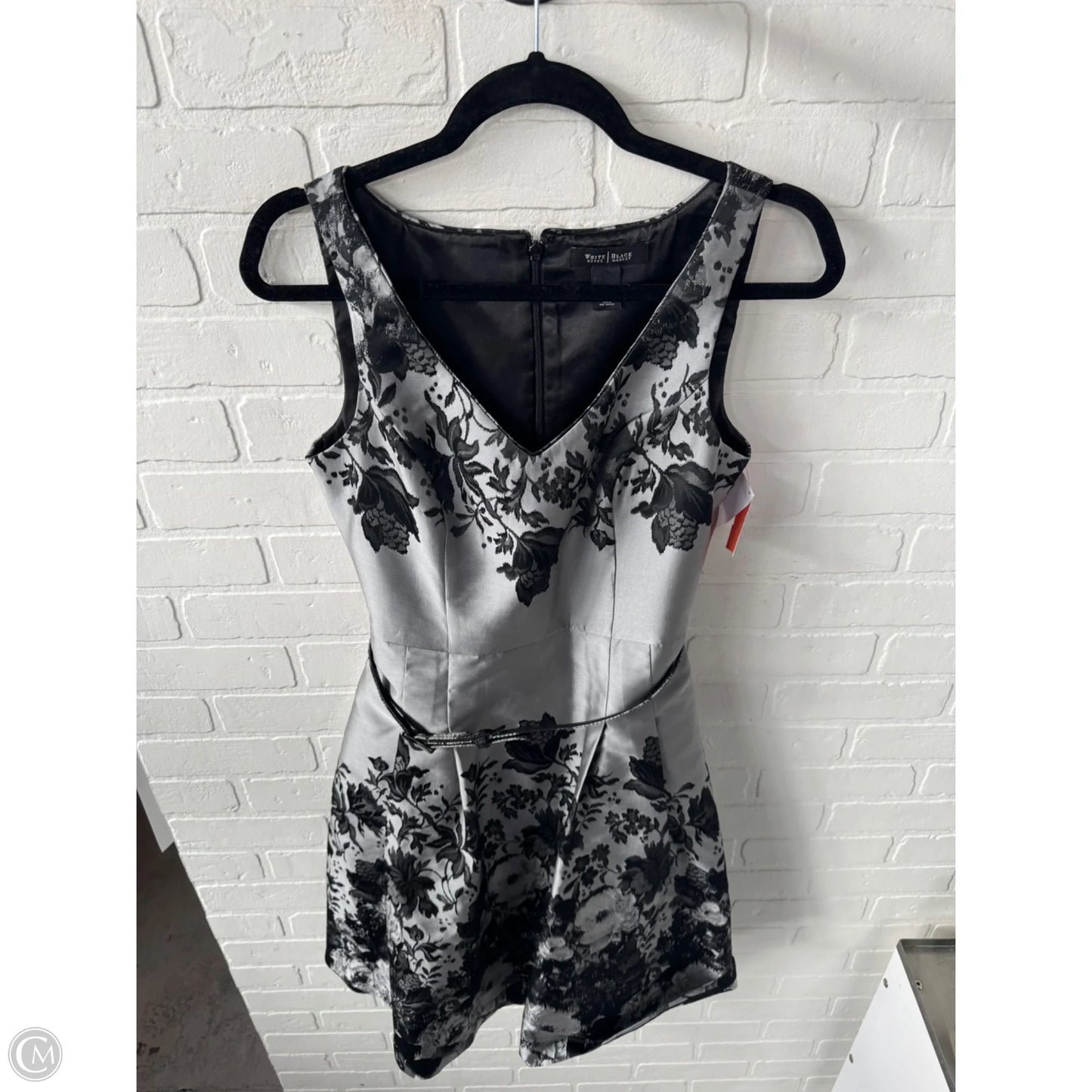 Dress Party Midi By White House Black Market In Black & Grey, Size: S