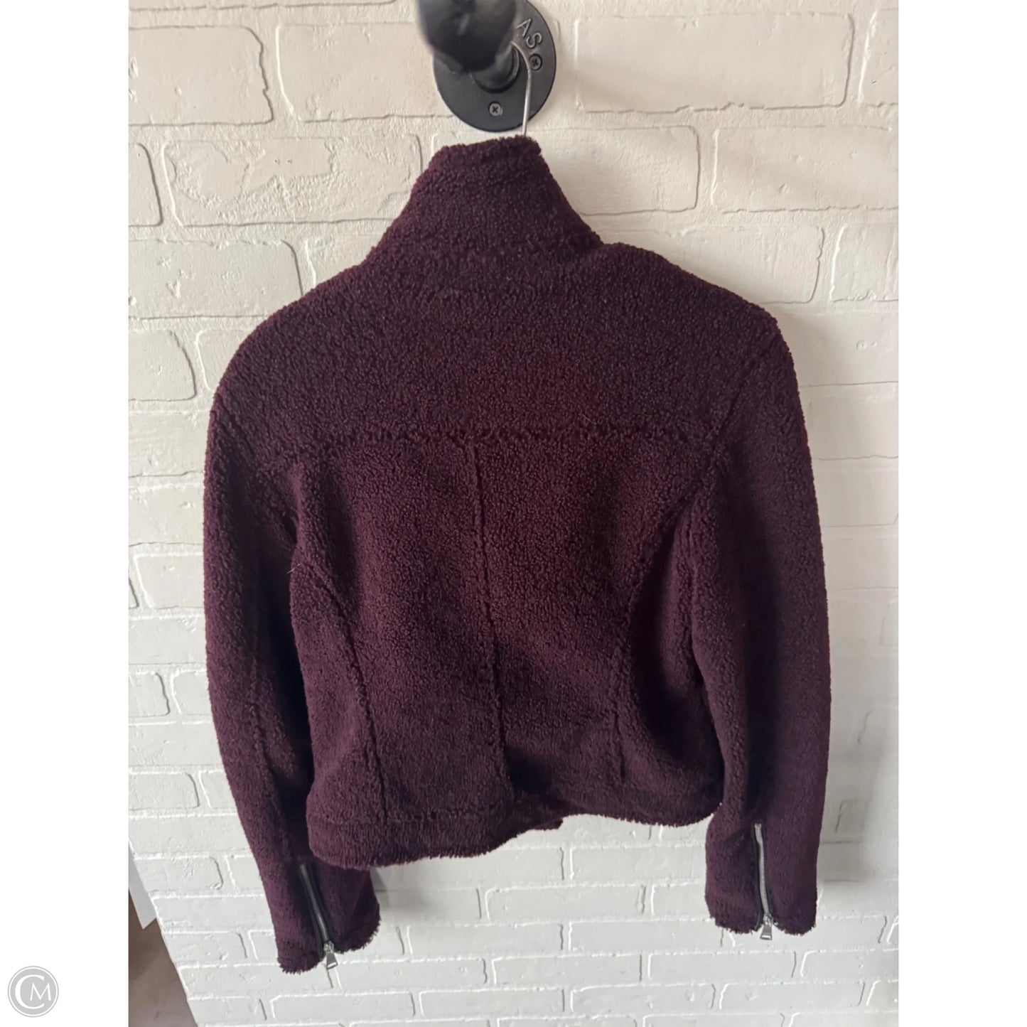 Jacket Moto By Vigoss In Brown & Purple, Size: M